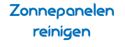 Zonnepanelen reinigen